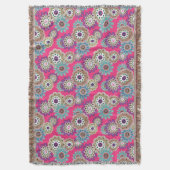 Couverture Motif floral rustique coloré rétro (devant Vertical)