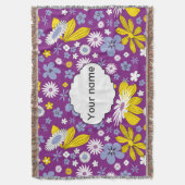 Couverture Motif floral sans couture (devant Vertical)