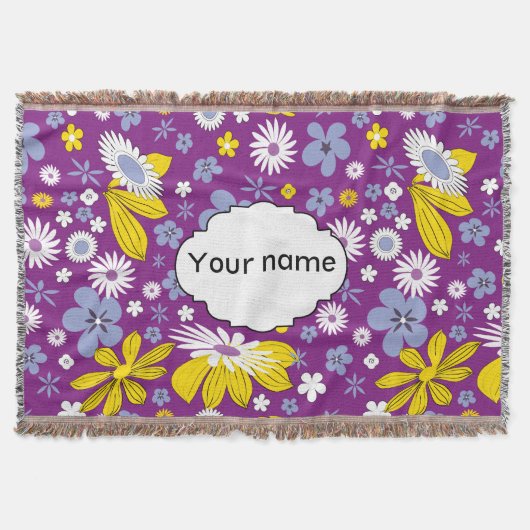 Couverture Motif floral sans couture (Devant)