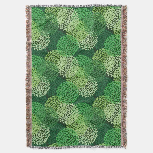 Couverture Motif floral vert (devant Vertical)