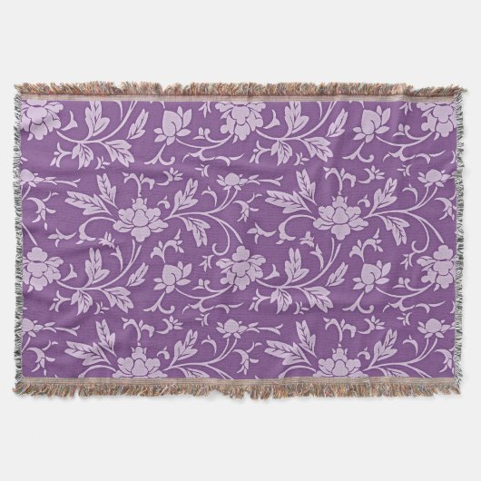 Couverture Motif floral violet et lavande (Devant)