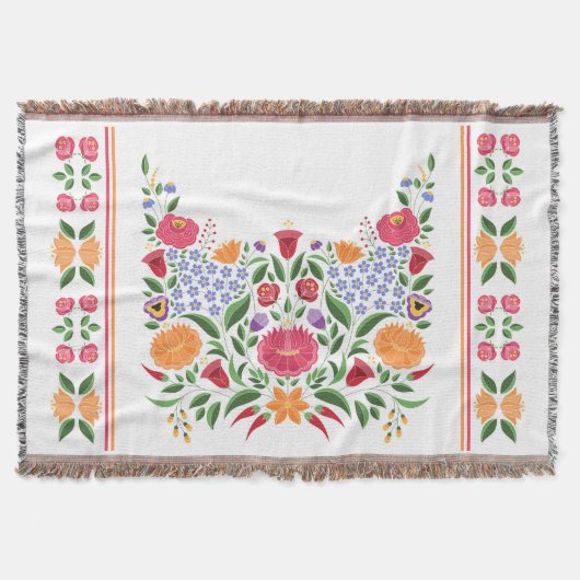 Couverture Motif folklorique hongrois - fleur de broderie Kal (Devant)