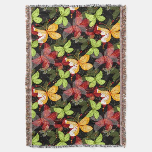 Couverture Motif foncé d'automne (devant Vertical)