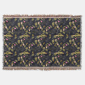 Couverture Motif foncé de cactus de nuit d'été (Devant)