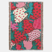 Couverture Motif Fraise (devant Vertical)