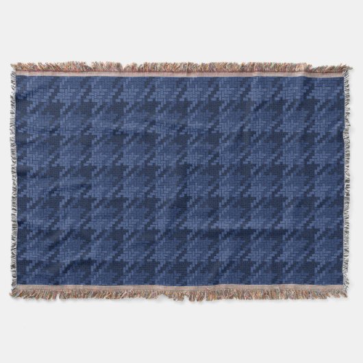 Couverture Motif frappant de formes bleues (Devant)