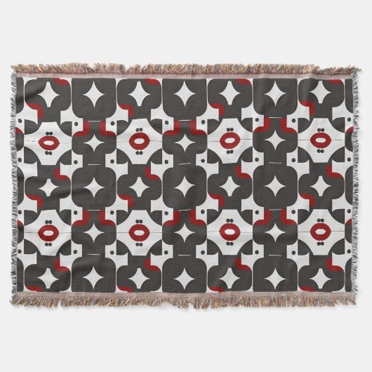 Couverture Motif Géométrique Abstrait (Devant)