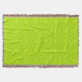 Couverture Motif géométrique abstrait rétro vert Chartreuse (Devant)