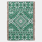 Couverture Motif géométrique aztèque de sud-ouest de vert de (devant Vertical)