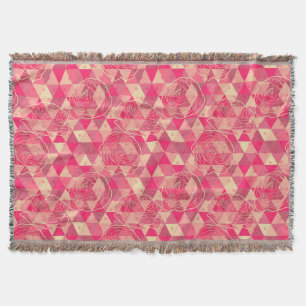 Couverture Motif géométrique de fleur