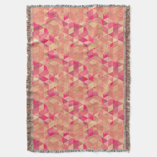 Couverture Motif géométrique de fleur (devant Vertical)