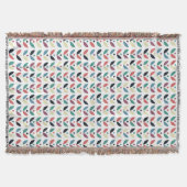 Couverture Motif géométrique floral d'art populaire (Devant)