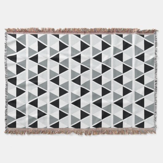 Couverture Motif géométrique gris blanc noir (Devant)