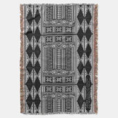 Couverture Motif géométrique inspiré du tissu de boue africai (devant Vertical)