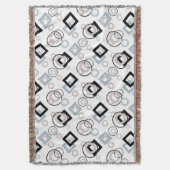 Couverture Motif géométrique moderne multicolore (devant Vertical)