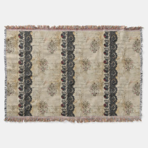 Couverture Motif gothique en dentelle rubis victorien (5)