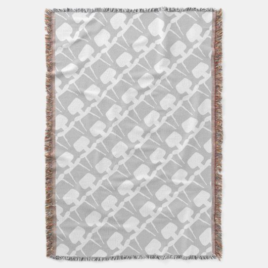 Couverture Motif gris du milieu du siècle Silhouette (devant Vertical)