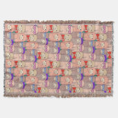 Couverture Motif habillé à la mode de lama (Devant)