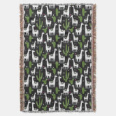 Couverture Motif heureux de lama (devant Vertical)