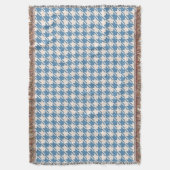 Couverture Motif Houndstooth Blue+Cream (devant Vertical)