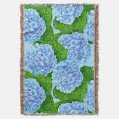 Couverture Motif hydrangée bleu (devant Vertical)