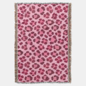 Couverture Motif imprimé léopard rose (devant Vertical)