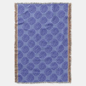 Couverture Motif Indigo bleu foncé rayé sur bleu (devant Vertical)