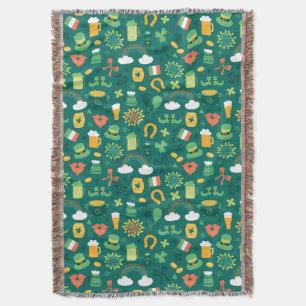 Couverture Motif irlandais mignon d'icône