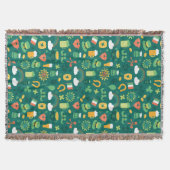 Couverture Motif irlandais mignon d'icône (Devant)