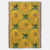 Couverture Motif jaune d'art de nature de fleur de marguerite (devant Vertical)