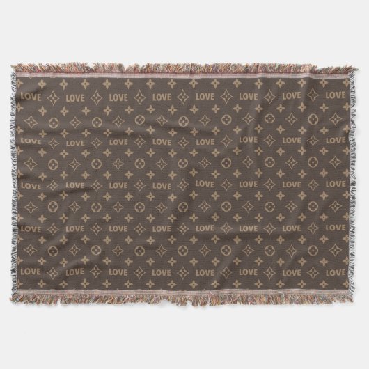 Couverture Motif Louis Vuitton Love (Devant)