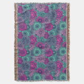 Couverture Motif lumineux élégant des fleurs magnifiques (devant Vertical)