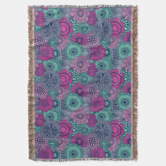 Couverture Motif lumineux élégant des fleurs magnifiques (devant Vertical)