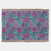 Couverture Motif lumineux élégant des fleurs magnifiques (Devant)