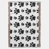 Couverture Motif mâle, pattes de chien, Empreintes de pattes, (devant Vertical)