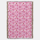 Couverture Motif mandala dans des nuances de rose, bordeaux (devant Vertical)