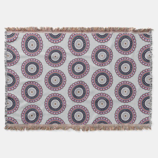 Couverture Motif Mandala géométrique Ornat (Devant)