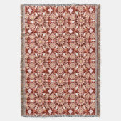 Couverture Motif mandala, marron, rouille, beige, chamois (devant Vertical)