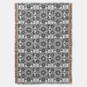 Couverture Motif mandala, noir, blanc et gris (devant Vertical)