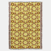 Couverture Motif Mandala, tons marron et or (devant Vertical)
