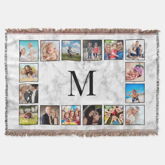 Couverture Motif Marbre blanc en pierre (Devant)