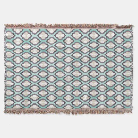 Couverture Motif marocain de turquoise (Devant)