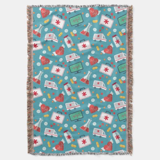 Couverture Motif Médicale d'icône (devant Vertical)