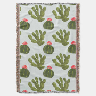 Couverture Motif mignon de cactus de la collection de