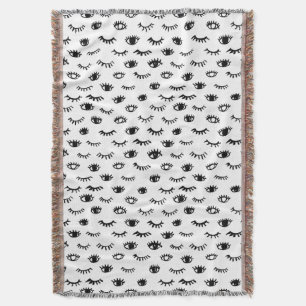 Couverture Motif mignon de cil de griffonnage