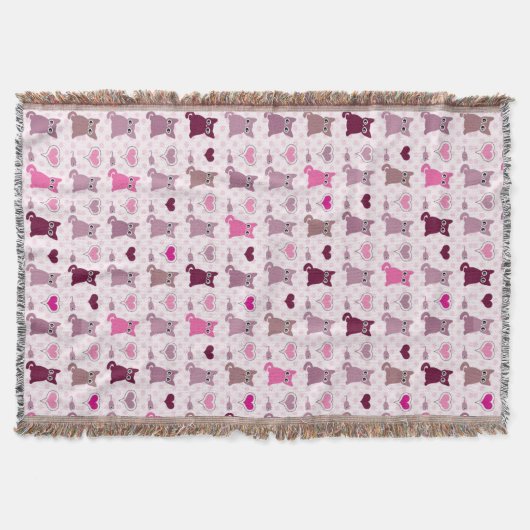 Couverture Motif mignon de filles de chaton (Devant)