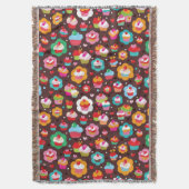 Couverture Motif mignon de gâteau de tasse (devant Vertical)