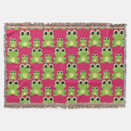 Couverture Motif mignon de grenouilles (Devant)