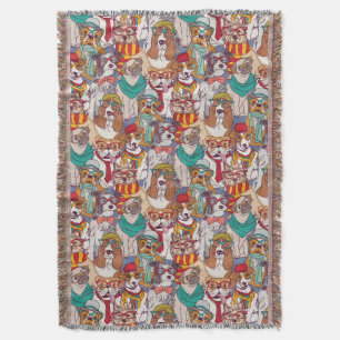 Couverture Motif mignon de mode de chiot