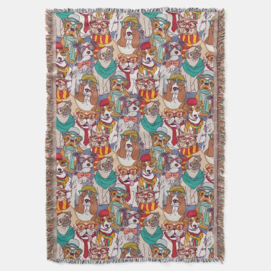 Couverture Motif mignon de mode de chiot (devant Vertical)